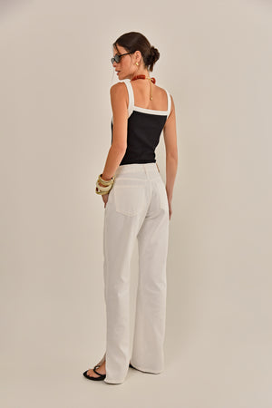 CALÇA GENET BRANCO