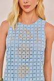 VESTIDO OCEANO LAISE BORDADA