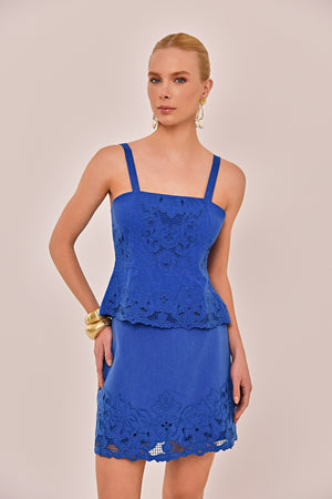 BLUSA PALAZZO CAMBRAIA DE LINHO