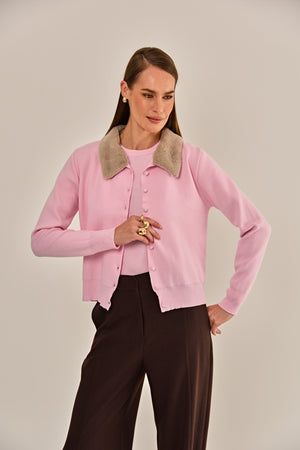 TWIN SET CRETA ROSA BEBE