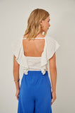 BLUSA ANDREZA LAISE DE ALGODÃO OFF WHITE