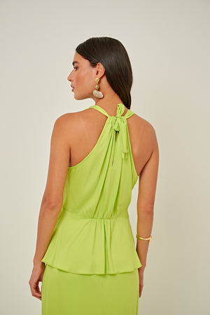 BLUSA VOLVER CREPE VERDE