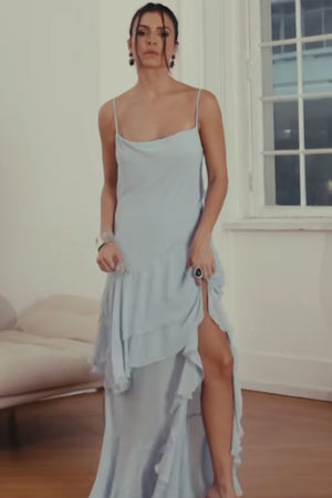 VESTIDO MIDI ANA AZUL