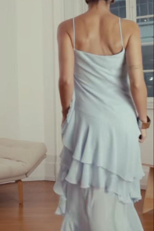 VESTIDO MIDI ANA AZUL