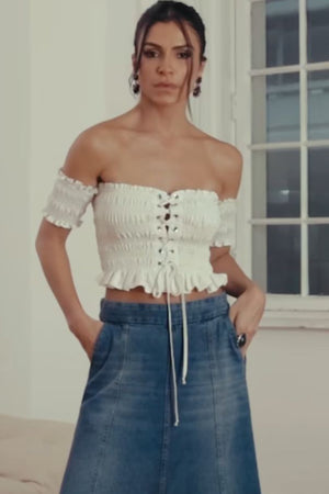 TOP MELANE OFF WHITE