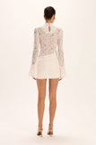 VESTIDO CURTO ALESSANDRA OFF WHITE