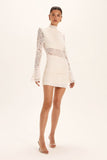 VESTIDO CURTO ALESSANDRA OFF WHITE