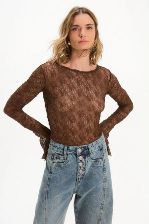 BLUSA BIANCA MARROM PAREÔ