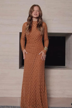 VESTIDO BRUNA CARAMELO