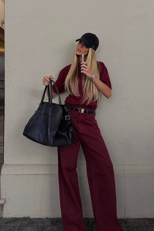 CALÇA ANGELINA VINHO