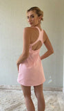 VESTIDO CURTO TRANSPASSE ROSA