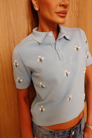 BLUSA CHAMPAGNE AZUL