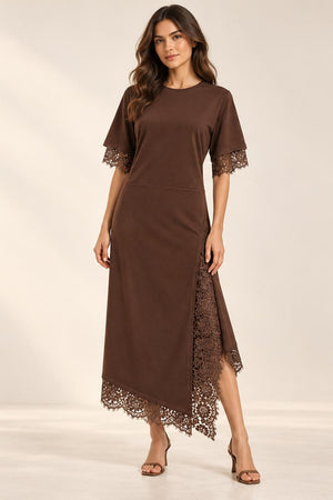 VESTIDO ALANA MARROM