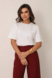 T-SHIRT GOLA REDONDA PAULA BRANCA