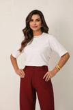 T-SHIRT GOLA REDONDA PAULA BRANCA