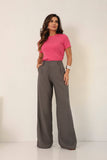 CALÇA RETA LUIZA CINZA