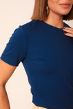 T-SHIRT GOLA REDONDA ANA MARINHO  ALGODÃO EGÍPCIO